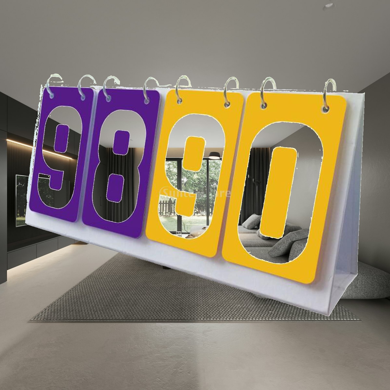 Scoreboard Digital - Portable 4 Digit Scoreboard for Indoor