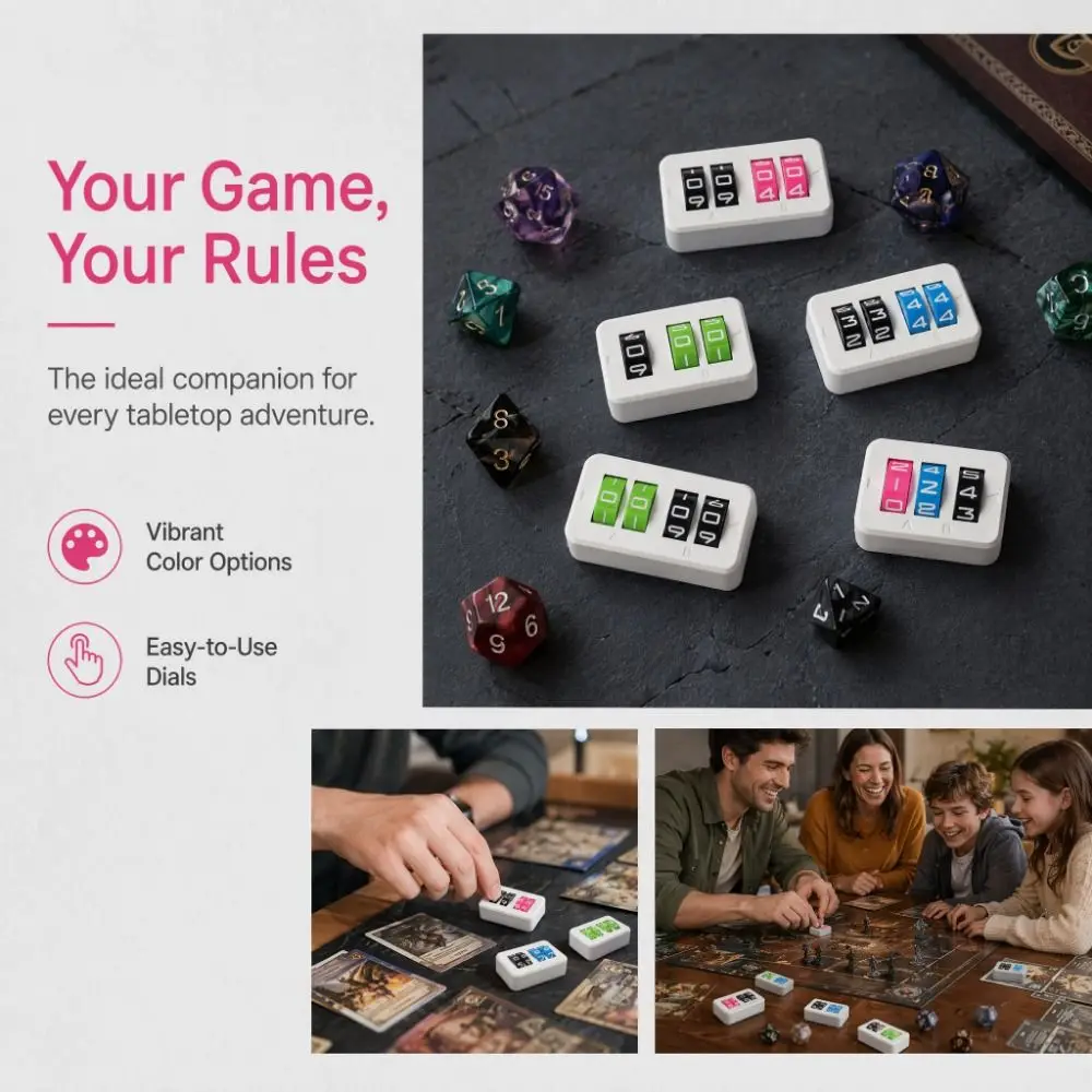Scoreboard Digital - 4 Digit Board Game Life Counter